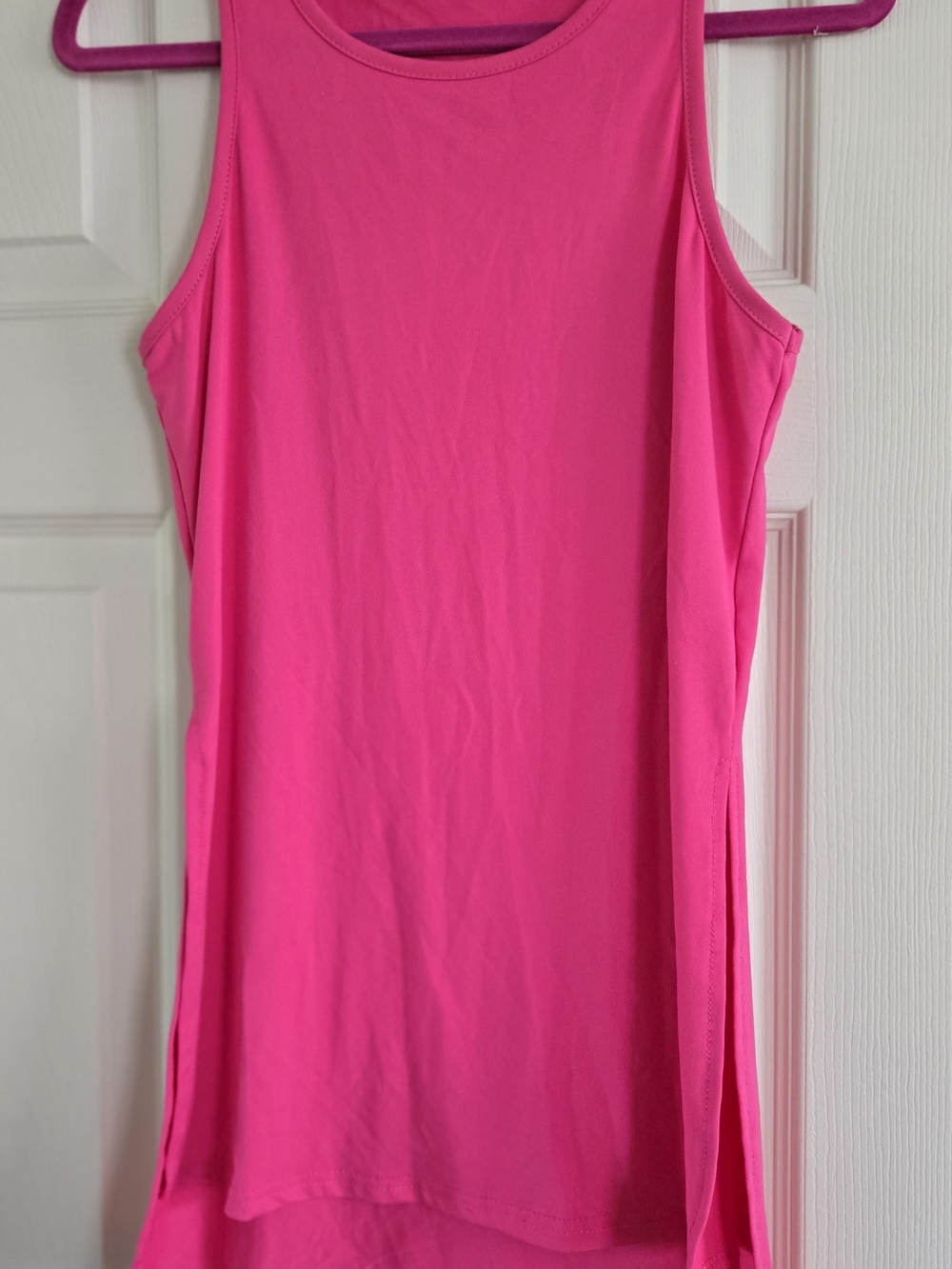 SHEIN Hot Pink Sleeveless Scoop Neck Tank